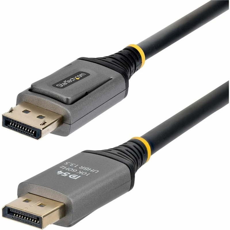 Câble DisplayPort 2.1 StarTech de 6 m, certifié VESA DP54, compatible 8K 60 Hz, 8K 144 Hz/4K 240 Hz avec DSC 1.2a, cordon pour moniteur DP 2.1 DP21V-6F-DP54-CABLE