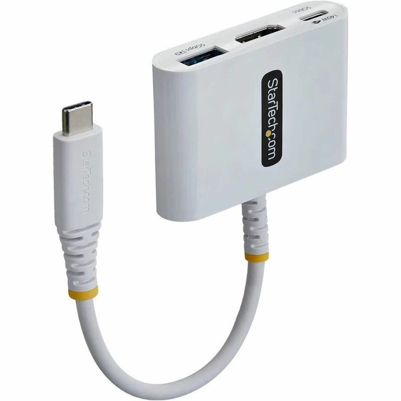 Adaptateur multiport StarTech USB-C vers HDMI avec charge rapide PD 140 W, HDMI 4K 60 Hz, hub USB 5 Gbit/s, mini station d'accueil 168 W - USBC - MULTIPORT