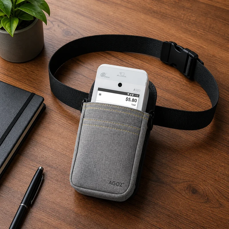 PAX Handheld POS Terminal Holster with Rugged Waist Belt