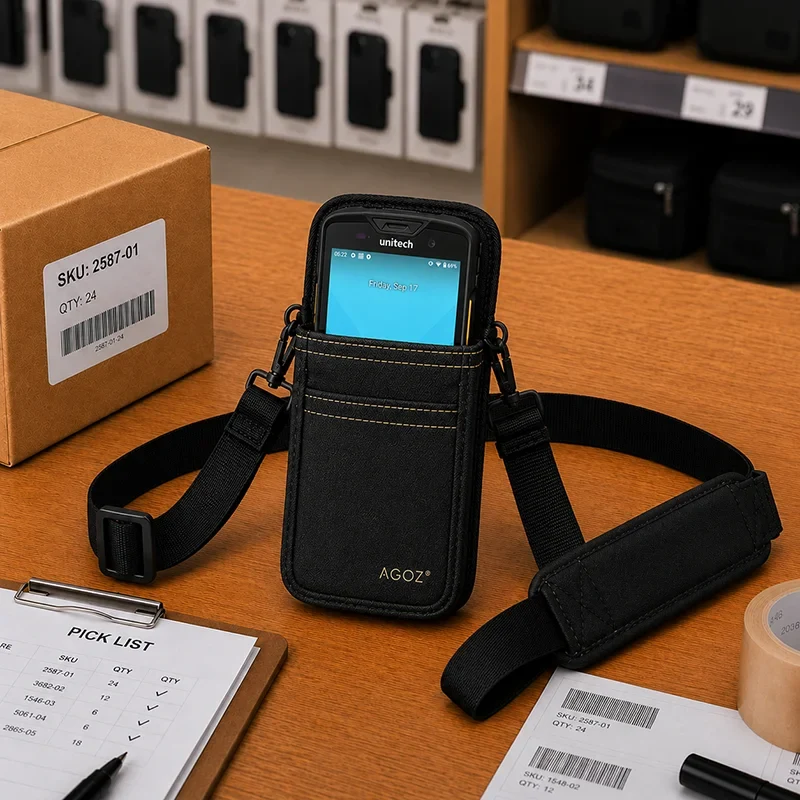 Unitech Scanner Shoulder Sling Holster for Facility Mobility | Agoz