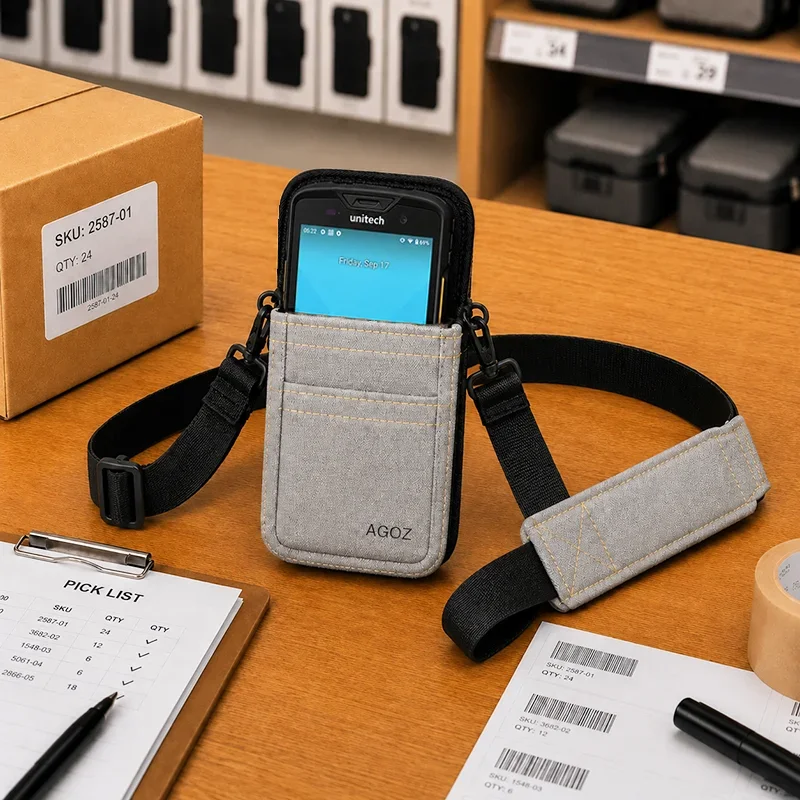 Unitech Scanner Shoulder Sling Holster for Facility Mobility | Agoz