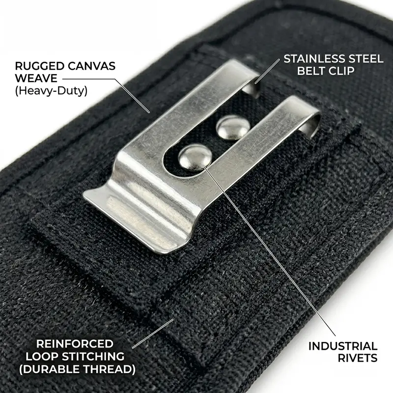 Zebra TC53 TC53e TC53e RFID Mobile Computer Holster with Metal Belt Clip and Loop | Agoz