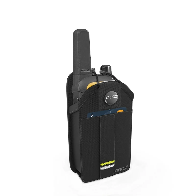 Rugged DEWALT DXFRS800 Radio Holster with Snap Closure