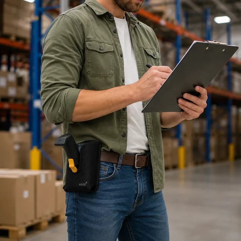 Janam Trigger-Grip Scanner Holster for Warehouse Fulfillment Teams | Agoz