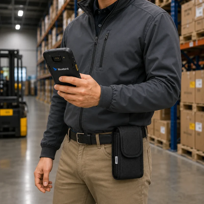 Rugged Bluebird Handheld Case with Belt Clip for Retail & Logistics Teams | Agoz