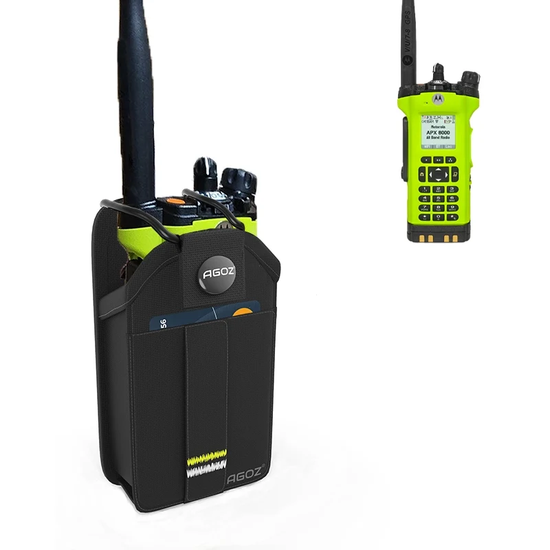 Rugged Motorola Radio Holster with Snap Closure