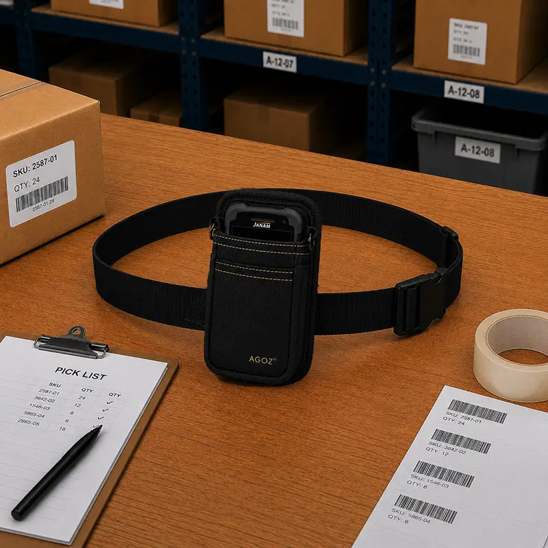 Janam Scanner Waist Belt Case for Inventory and Stockroom | Agoz