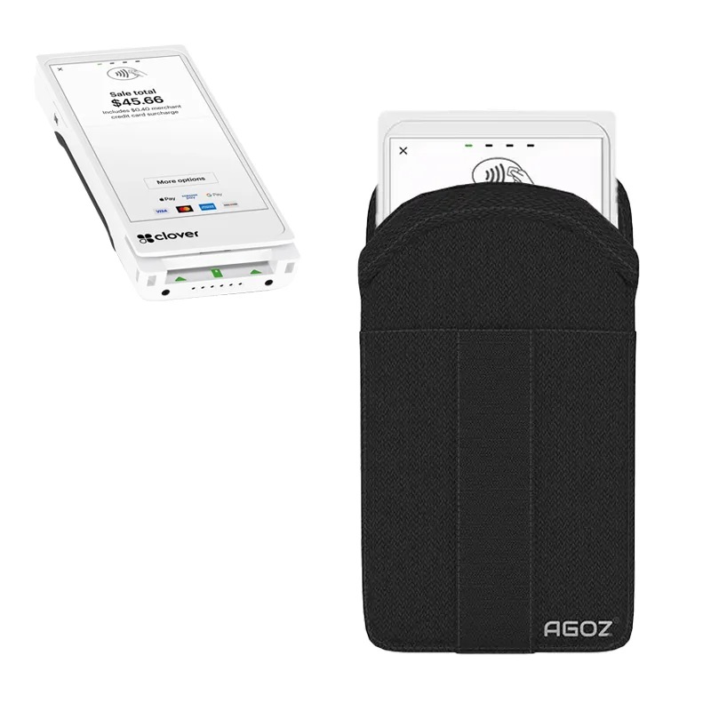 Durable Clover Flex Pocket POS Pouch with Belt Clip
