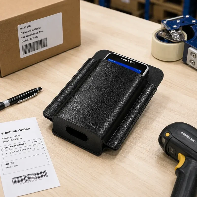 Leather Datalogic Barcode Scanner Case for Professional Daily Carry | Agoz
