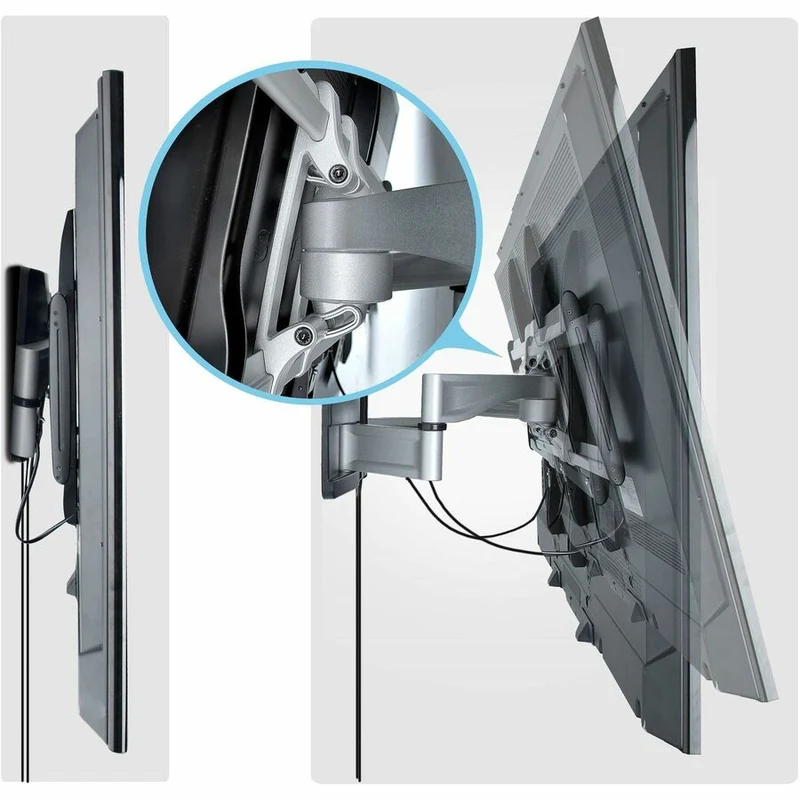 Support mural articulé robuste StarTech pour téléviseurs jusqu'à 100 pouces et 85 kg (187.4 lb), VESA, support discret, TAA 100AP1-TV-WALL-MOUNT