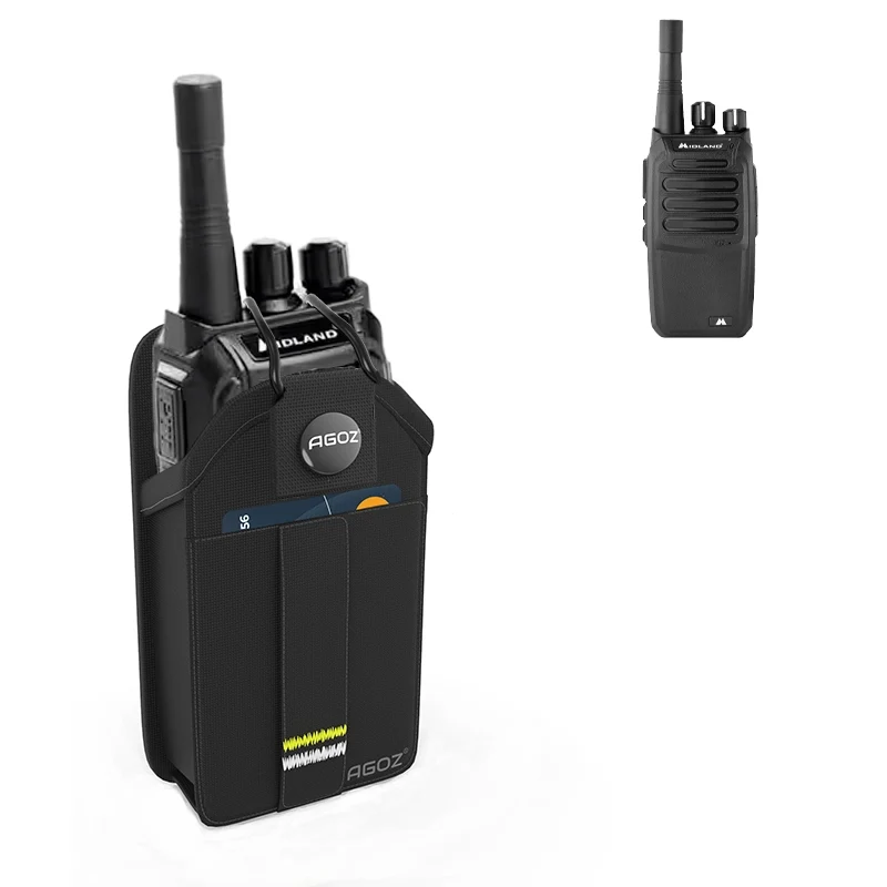 Durable Radio Holster with Snap Closure for Retail Workers