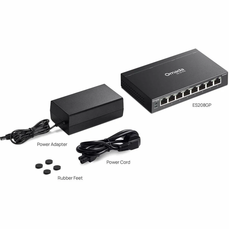 Commutateur Omada ES208GP 8 ports Gigabit facile à gérer avec 8 ports PoE+