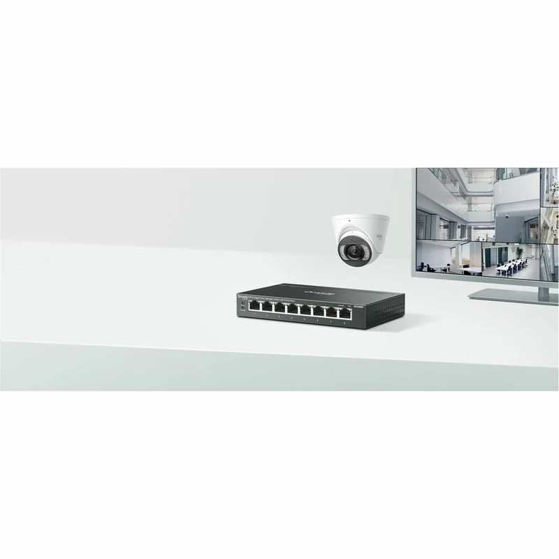 Commutateur Omada ES208GP 8 ports Gigabit facile à gérer avec 8 ports PoE+