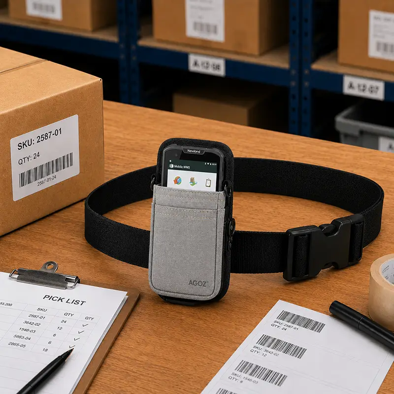 Newland Handheld Scanner Waist Belt Holster for Inventory Movement | Agoz