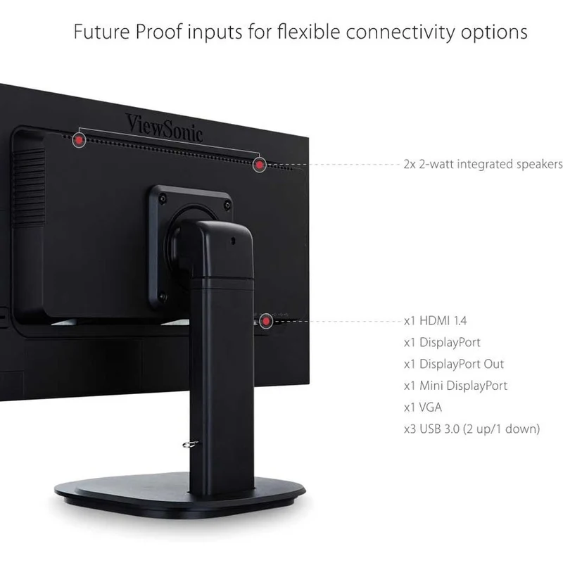 Moniteur LCD LED Full HD 24 pouces ViewSonic VG2449 - 16:9 - Noir VG2449