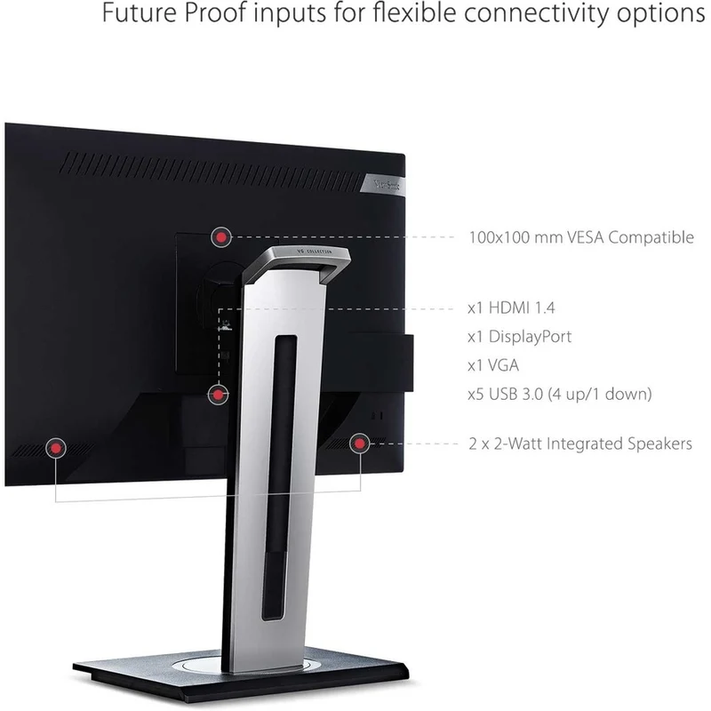 Moniteur LCD WLED Full HD 24" ViewSonic VG2448 - 16:9 - Noir VG2448