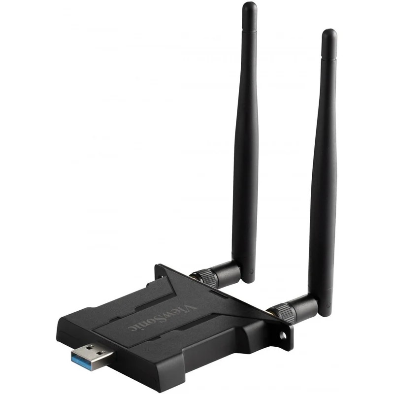 Adaptateur combiné Wi-Fi/Bluetooth double bande ViewSonic VB-WIFI-005 IEEE 802.11 a/b/g/n/ac/ax Bluetooth 5.0 pour écran interactif VB-WIFI-005