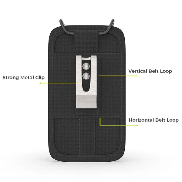 Durable Radio Belt Clip Case with Snap Closure
