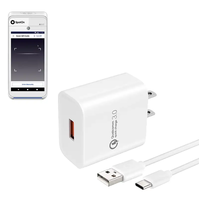 Wall Charger with USB-A to C Cable for SpotOn POS Device