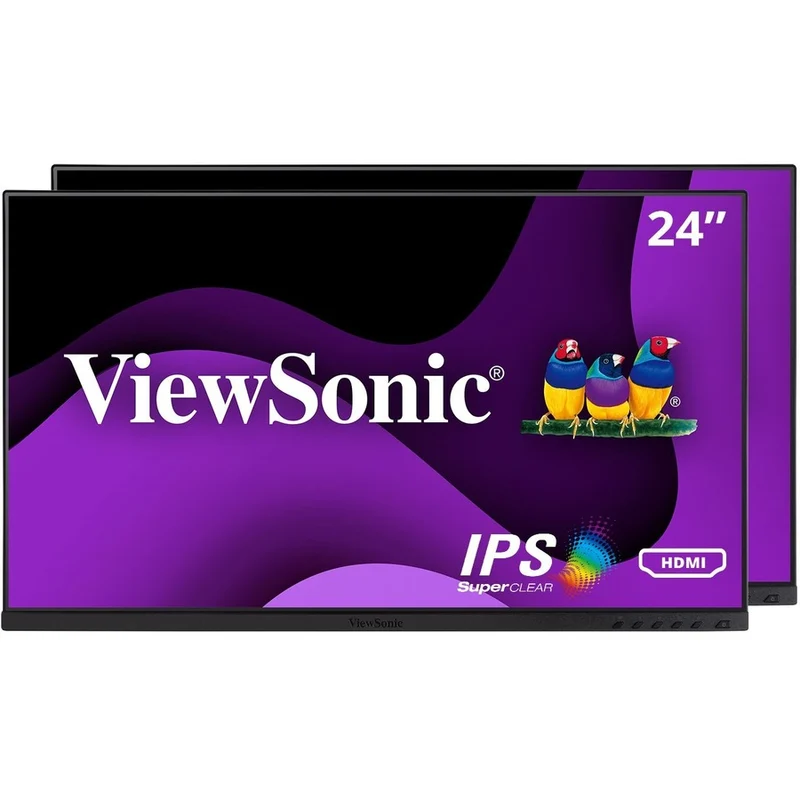 Moniteur LCD Full HD 24 pouces ViewSonic VG2448a-2_H2 - Format 16:9 - Noir VG2448A-2_H2