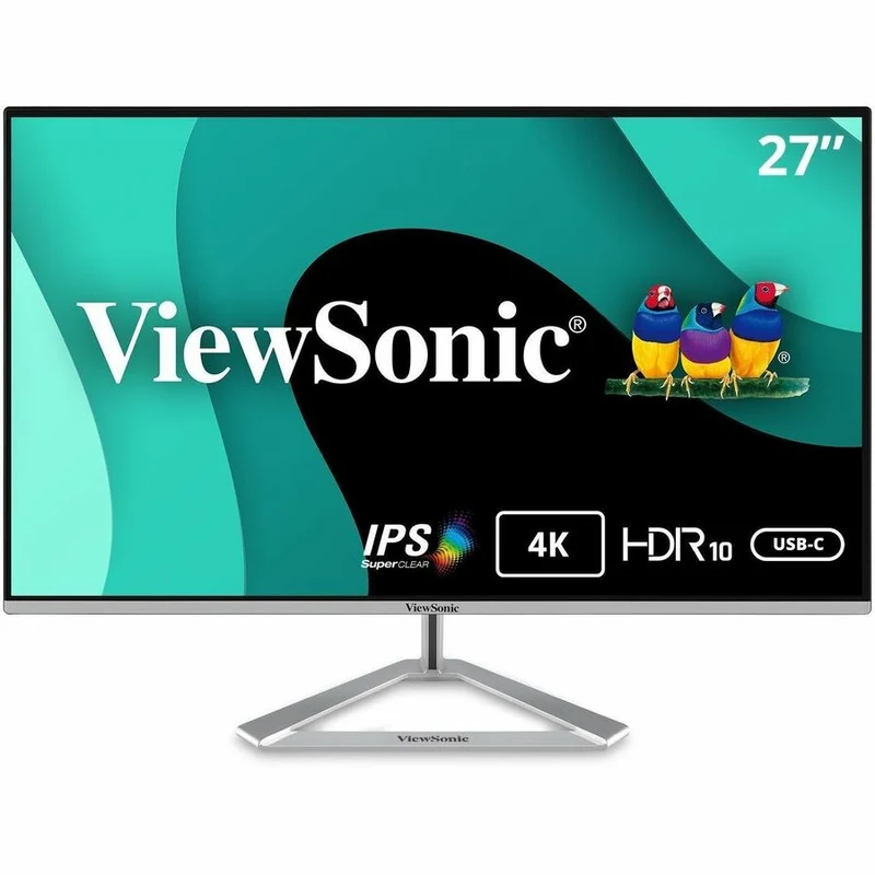 Moniteur LCD ViewSonic VX2776-4K-MHDU 27 pouces (68,6 cm) 4K UHD - Format 16:9 - Argent