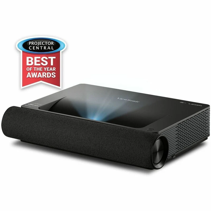 Projecteur laser 4K UHD à ultra-courte focale ViewSonic X2000B-4K avec 2000 lumens, connectivité Wi-Fi, couleurs cinématographiques et compatibilité avec les pistes audio Dolby et DTS pour home cinéma X2000B-4K