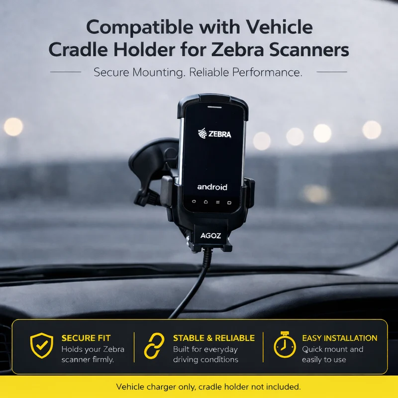 Vehicle Car Charger for Zebra TC77 Barcode Handheld Scanner | Agoz