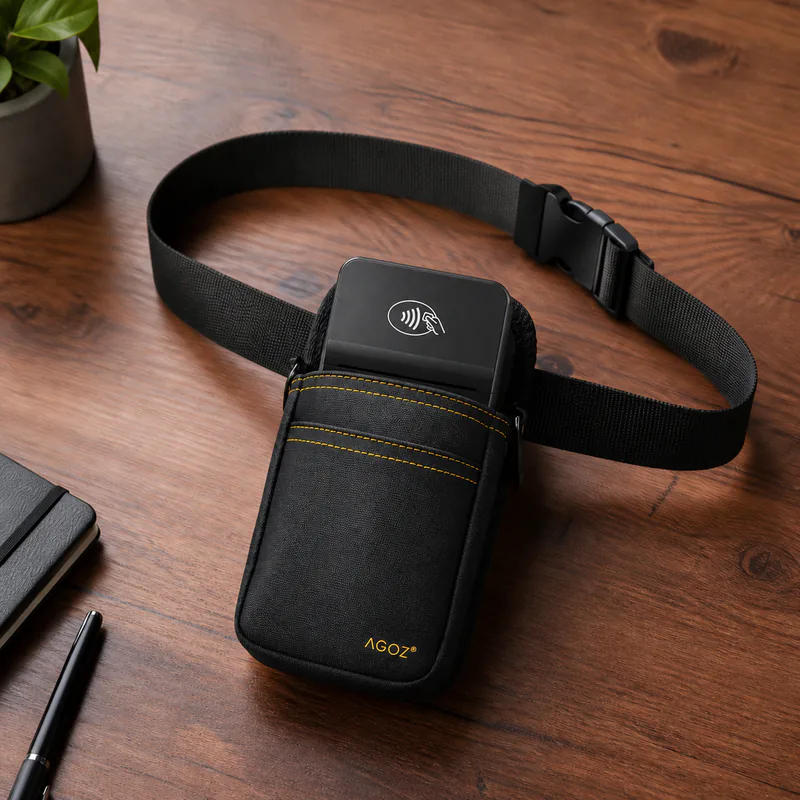 Adyen POS Terminal Holster with Rugged Waist Belt for Mobile Payment Teams | Agoz