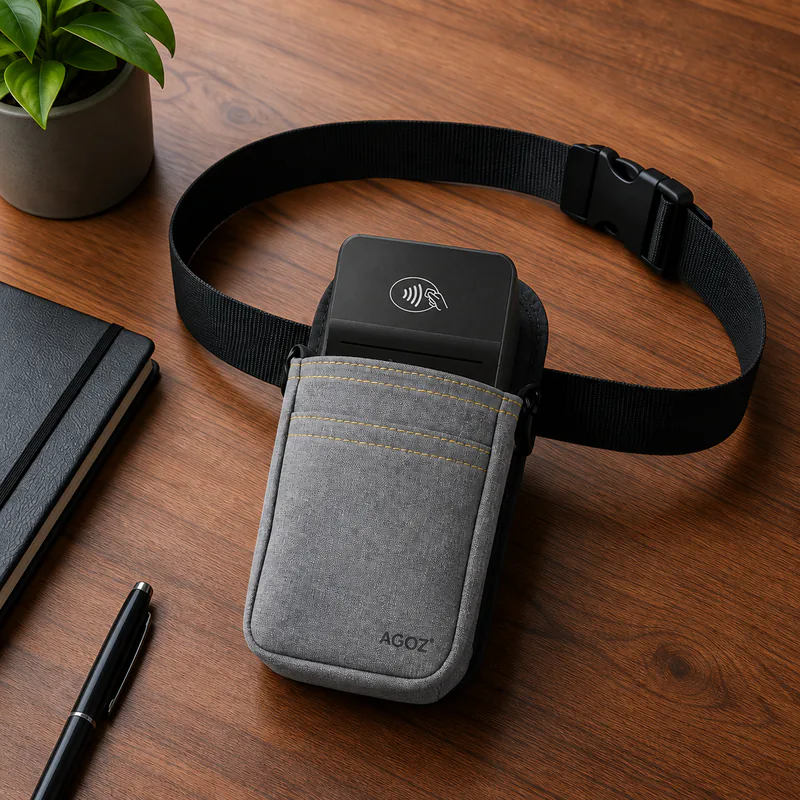 Adyen POS Terminal Holster with Rugged Waist Belt for Mobile Payment Teams | Agoz