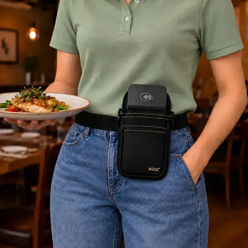 Adyen POS Terminal Holster with Rugged Waist Belt for Mobile Payment Teams | Agoz