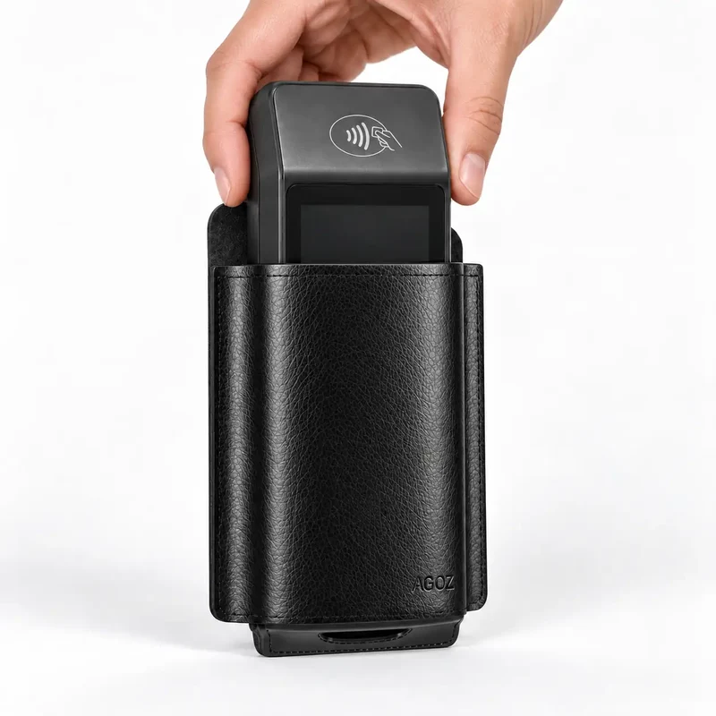 Leather Adyen Mobile POS Terminal Case with Belt Clip
