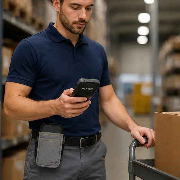 Almex Mobile Terminal Waist Belt Case for Inventory Teams | Agoz