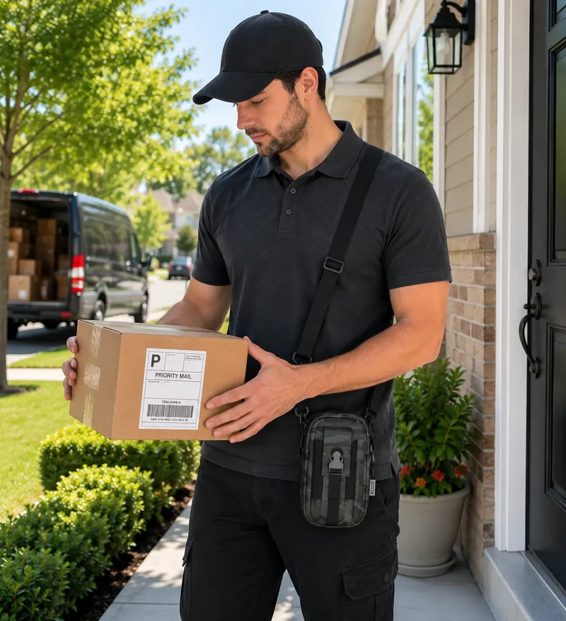 Zebra Crossbody Scanner Bag with Rugged Strap for Route Work | Agoz