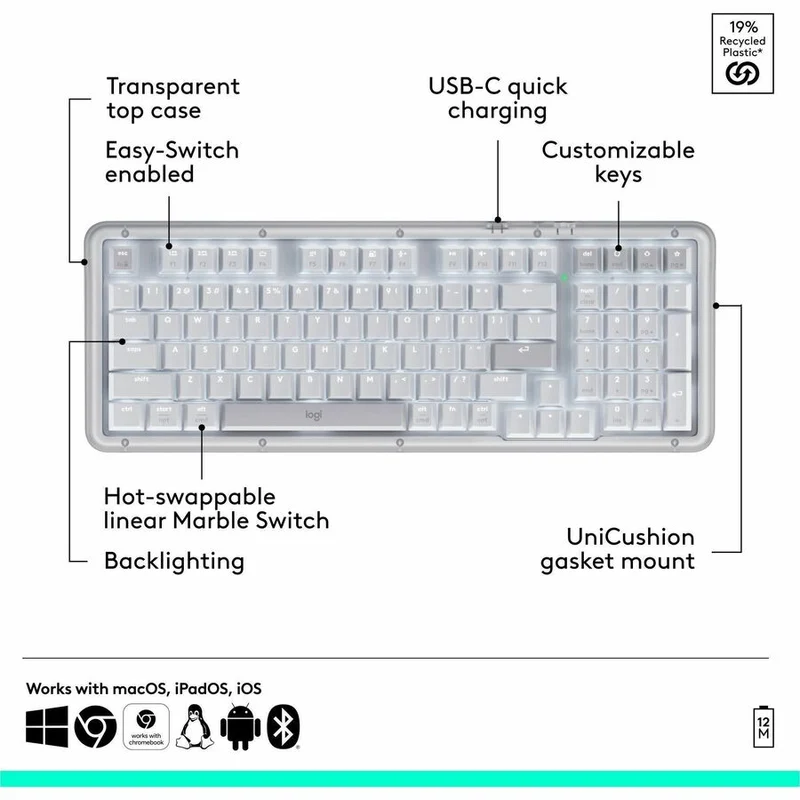 Clavier Logitech Alto Keys K98M 920-013576