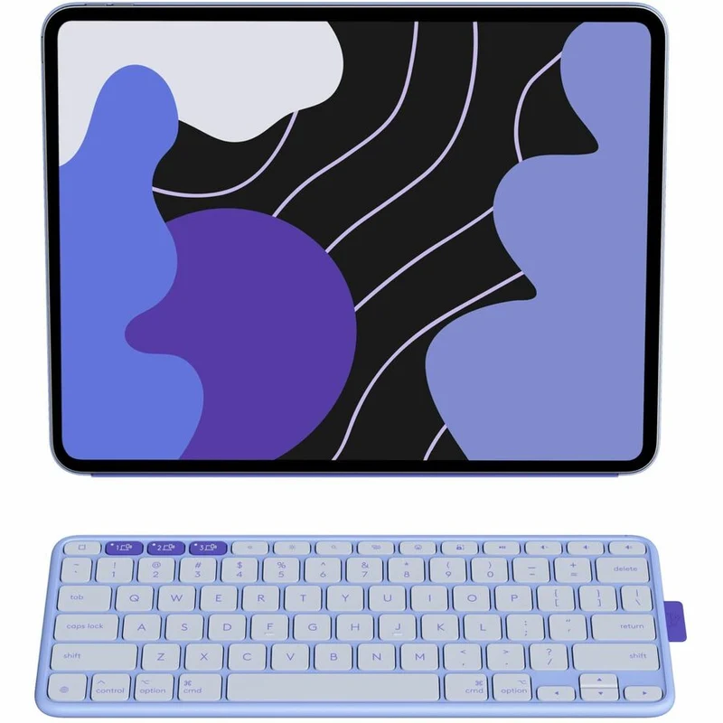 Étui-clavier/étui à rabat Logitech pour tablette Apple iPad Pro 11 (2024), iPad Air 11 (2024), iPad Air (5e génération) - Clavier anglais - Lilas 920-013839
