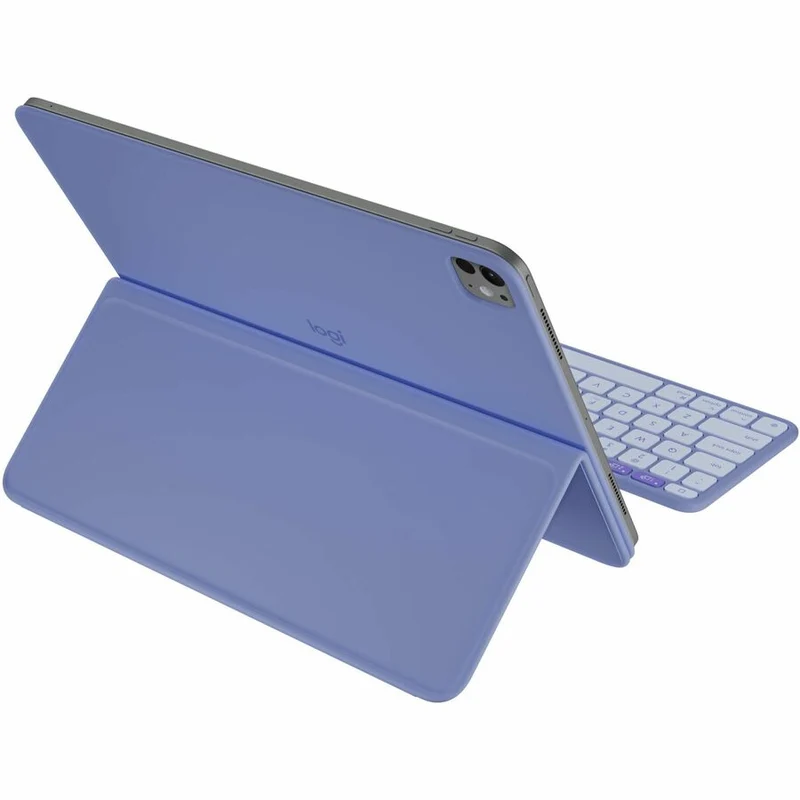 Étui-clavier/étui à rabat Logitech pour tablette Apple iPad Pro 11 (2024), iPad Air 11 (2024), iPad Air (5e génération) - Clavier anglais - Lilas 920-013839