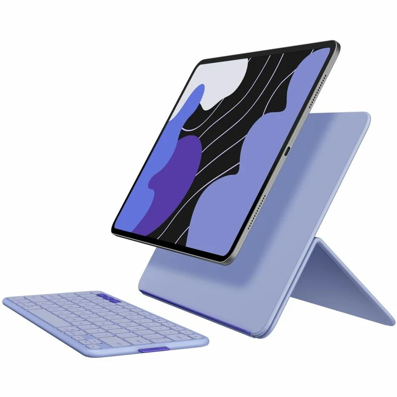 Étui-clavier/étui à rabat Logitech pour tablette Apple iPad Pro 13" (2024), iPad Air 13" (2024), iPad Air 13" (2025) - Clavier anglais - Lilas 920-013826