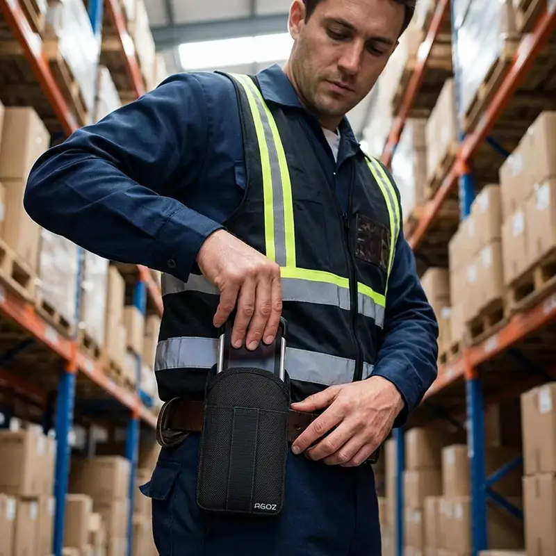 Zebra TC77 Mobile Scanner Computer Holster with Military-Grade Belt Clip and Loop | Agoz