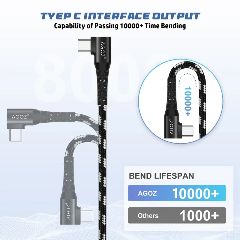 90 Degree Type-C USB Charger Cable for Square Payment Terminal