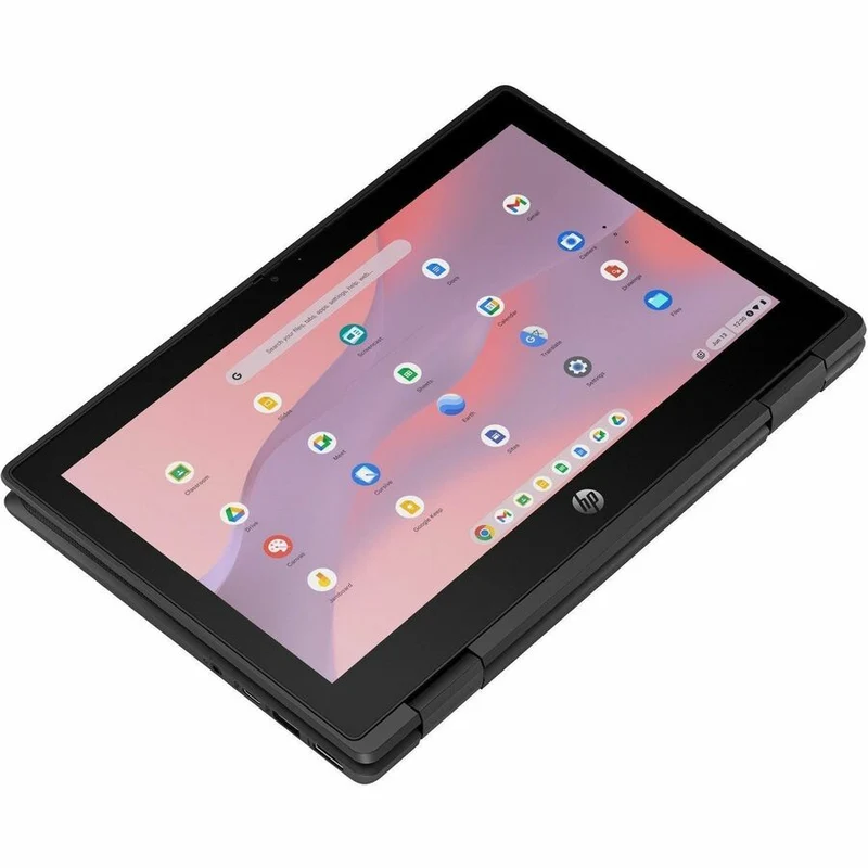 Chromebook convertible 2 en 1 HP Fortis Flip G1m 11.6" (écran tactile) - HD - Octa-core (ARM Cortex A76 + Cortex A55) - 32 Go de mémoire flash - Clavier anglais - Noir de jais - Smart Buy B61BJUT#ABA
