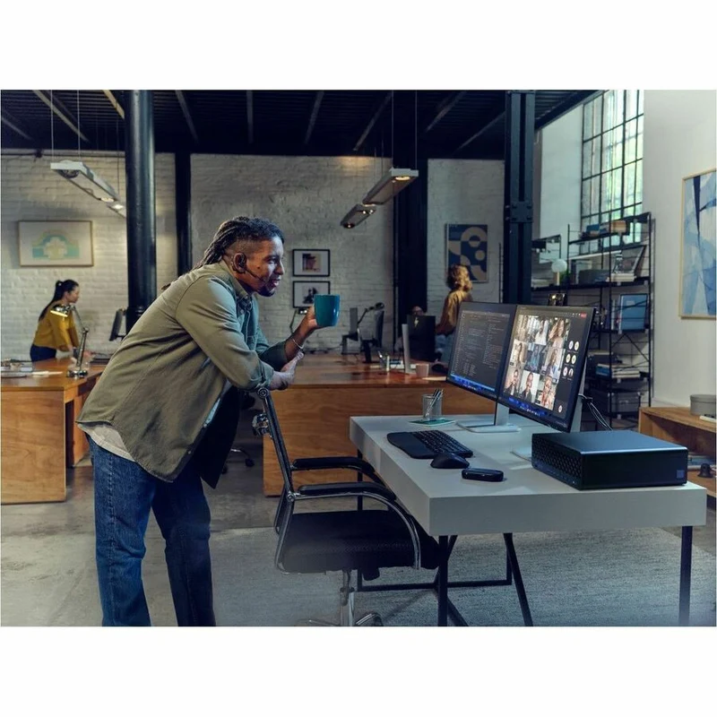 Ordinateur de bureau HP EliteDesk 8 G1i - Intel Core Ultra 5 235 - Technologie vPro - 16 Go - SSD 512 Go - Compact - Jack Black BH9E4UT#ABC