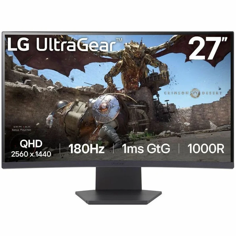 Moniteur de jeu LCD incurvé LG UltraGear 27GS60QN-B 27" WQHD - Format 16:9