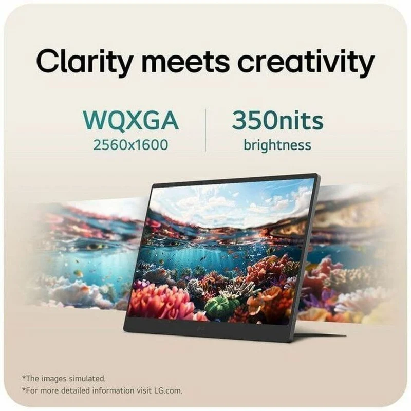 Moniteur LED LG gram+view 17MT70 17" Classe WQXGA - 16:10 - Argent titane, Noir 17MT70.ASDA8