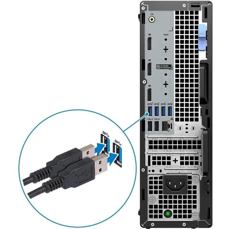Station de travail Dell Precision 3000 3460 - Processeur Intel Core i7 de 14e génération (i7-14700) - 16 Go de RAM - SSD de 512 Go - Format compact - Noir J4XY9