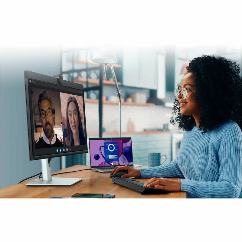 Moniteur LED Dell P2724DEB 27" avec webcam WQHD - Format 16:9 - Noir et argent