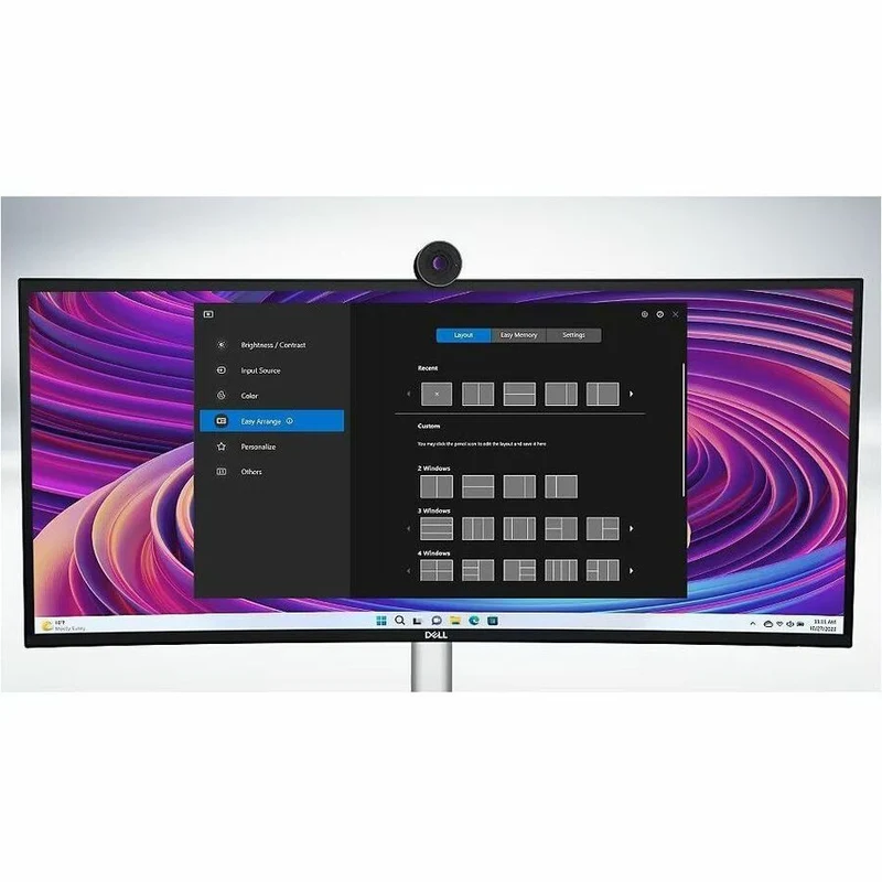 Moniteur LED incurvé Dell UltraSharp U3824DW 38" (3824 cm) WQHD+ - Format 21:9 - Noir et argent