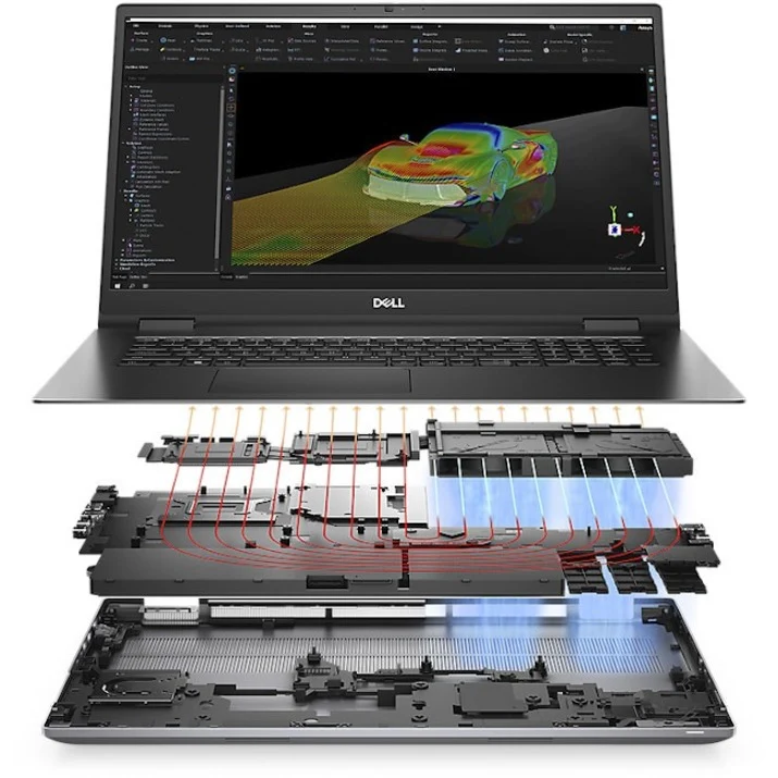 Station de travail mobile Dell Precision 7000 7780 17" - Full HD - Intel Core i9 de 13e génération (i9-13950HX) - Technologie vPro - 64 Go - SSD de 1 To - Clavier anglais (États-Unis) - Gris titane (aluminium) 3GCR6