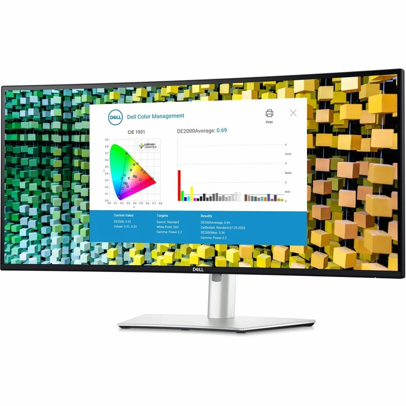 Moniteur LED incurvé Dell UltraSharp U3425WE 34" UW-QHD - Format 21:9 - Noir et argent