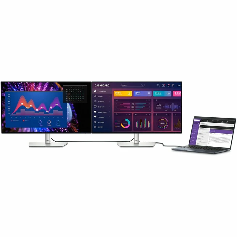 Moniteur LED Dell UltraSharp U2724DE 27" WQHD - Format 16:9 - Noir et argent - DELL-U2724DE