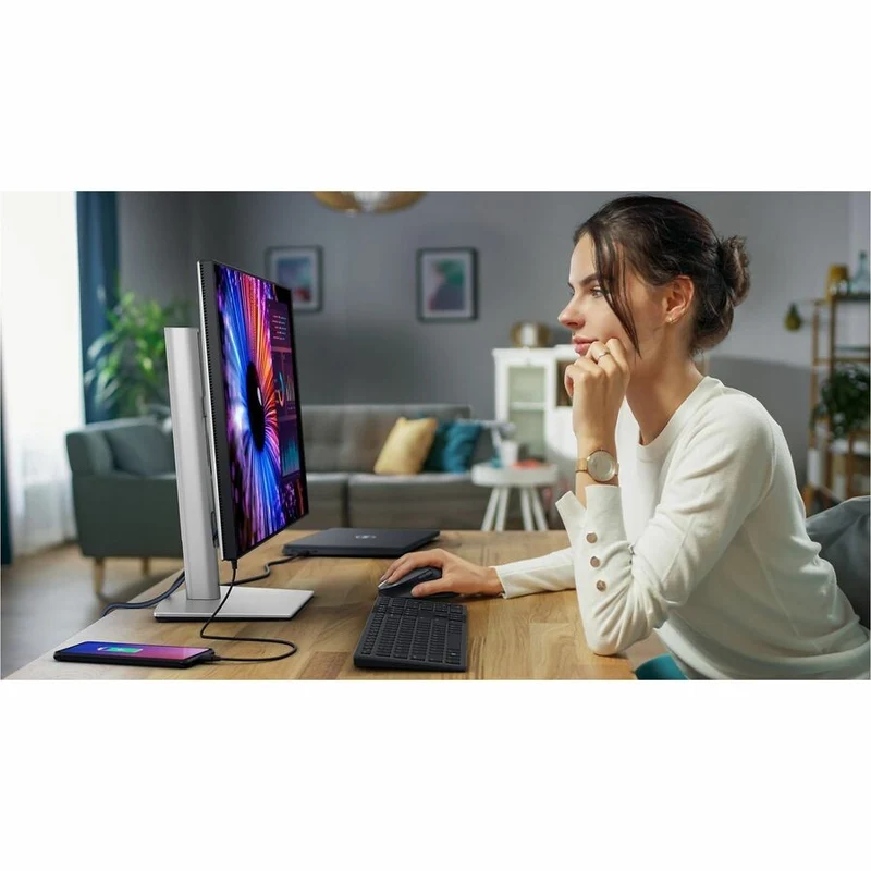Moniteur LED Dell UltraSharp U2724DE 27" WQHD - Format 16:9 - Noir et argent - DELL-U2724DE